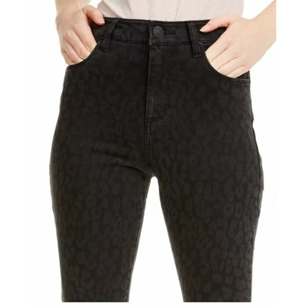 STS Blue Jeans Ashley High-Rise Ankle Skinny Jeans Black Leopard Sz 28 NWT - Picture 3 of 12